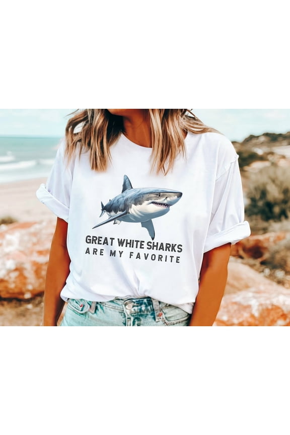 Great White Shark Tshirt, Great White Sharks are my favorite Tee, Tshirt for Shark fan Week, Shark lover, Ocean Shark Shirt281 Sweatshirt All Size S-5XL