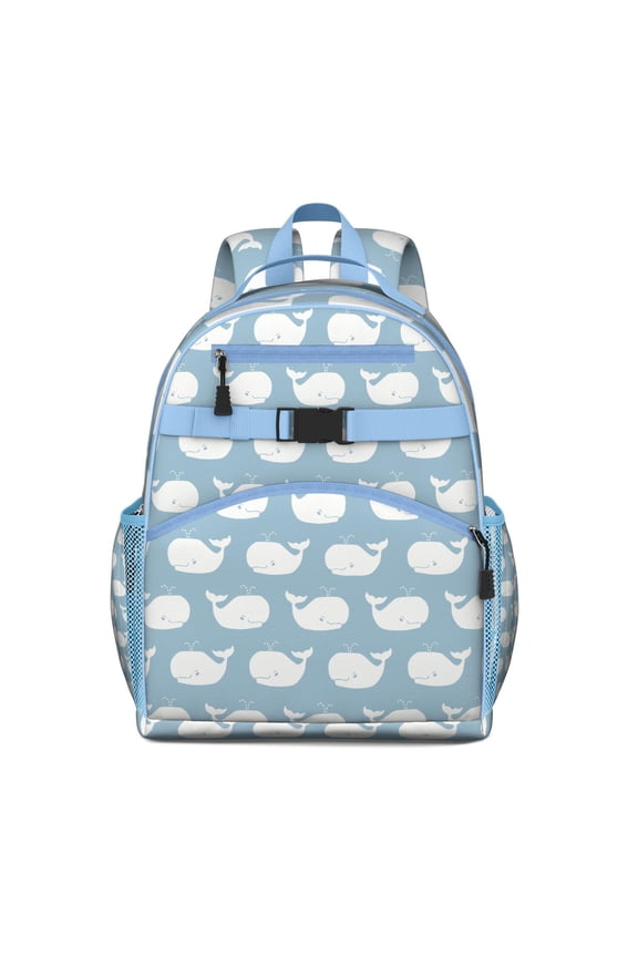 Underwater Students Backpack, Nautical Marine Life Ocean Tropical Sea Abstract Mystical Funny Pattern