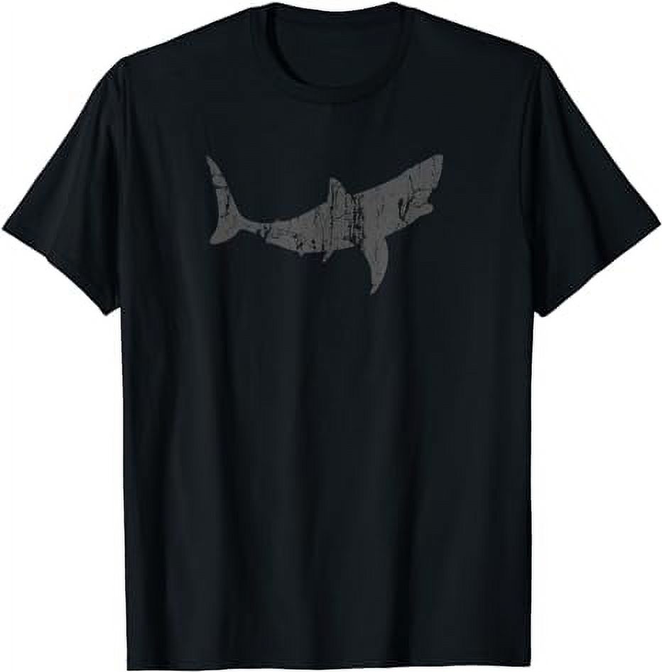 Great White Shark Vintage Design - Great White Shark Print T-Shirt ...