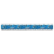 Great White Sharks Ocean Diving Pattern 12 Inch Standard and Metric Plastic Ruler