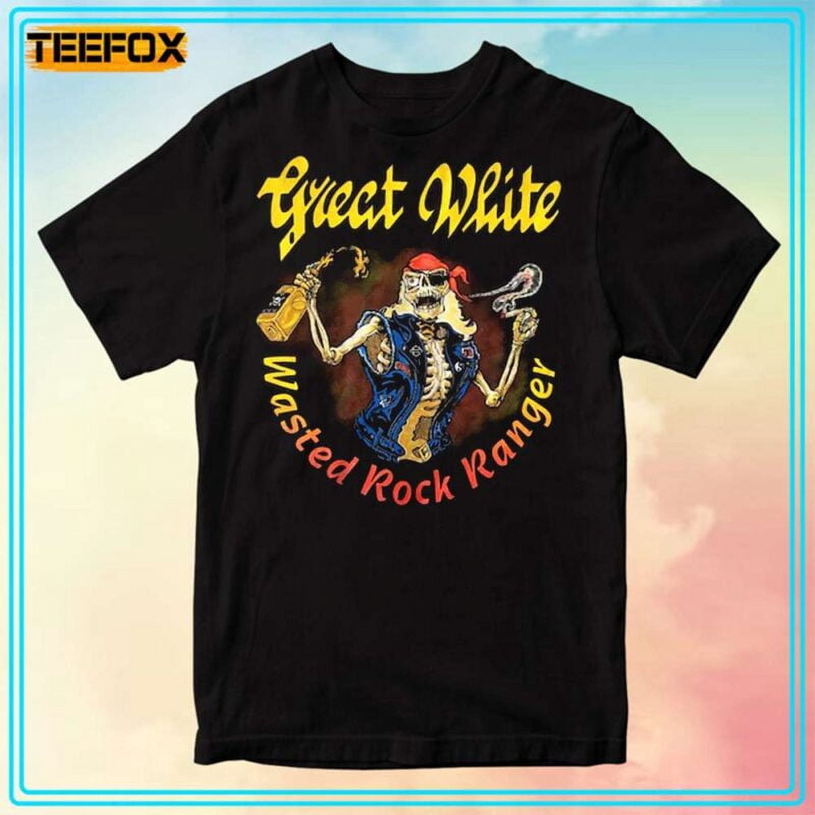 Great White Wasted Rock Ranger Music T-Shirt - Walmart.com