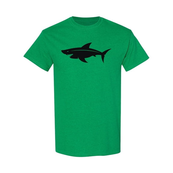Great Wild Shark Silhouette T-Shirt Men -Image by Shutterstock, Male x-Large