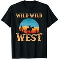 thumbnail image 1 of Great Wild Wild West Cowboy Design Western Country Fan T-Shirt, 1 of 3