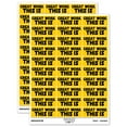 thumbnail image 1 of Great Work This is Teacher Student School Sticker Set - Yellow - Gloss Finish - 1.75" Medium, 1 of 7