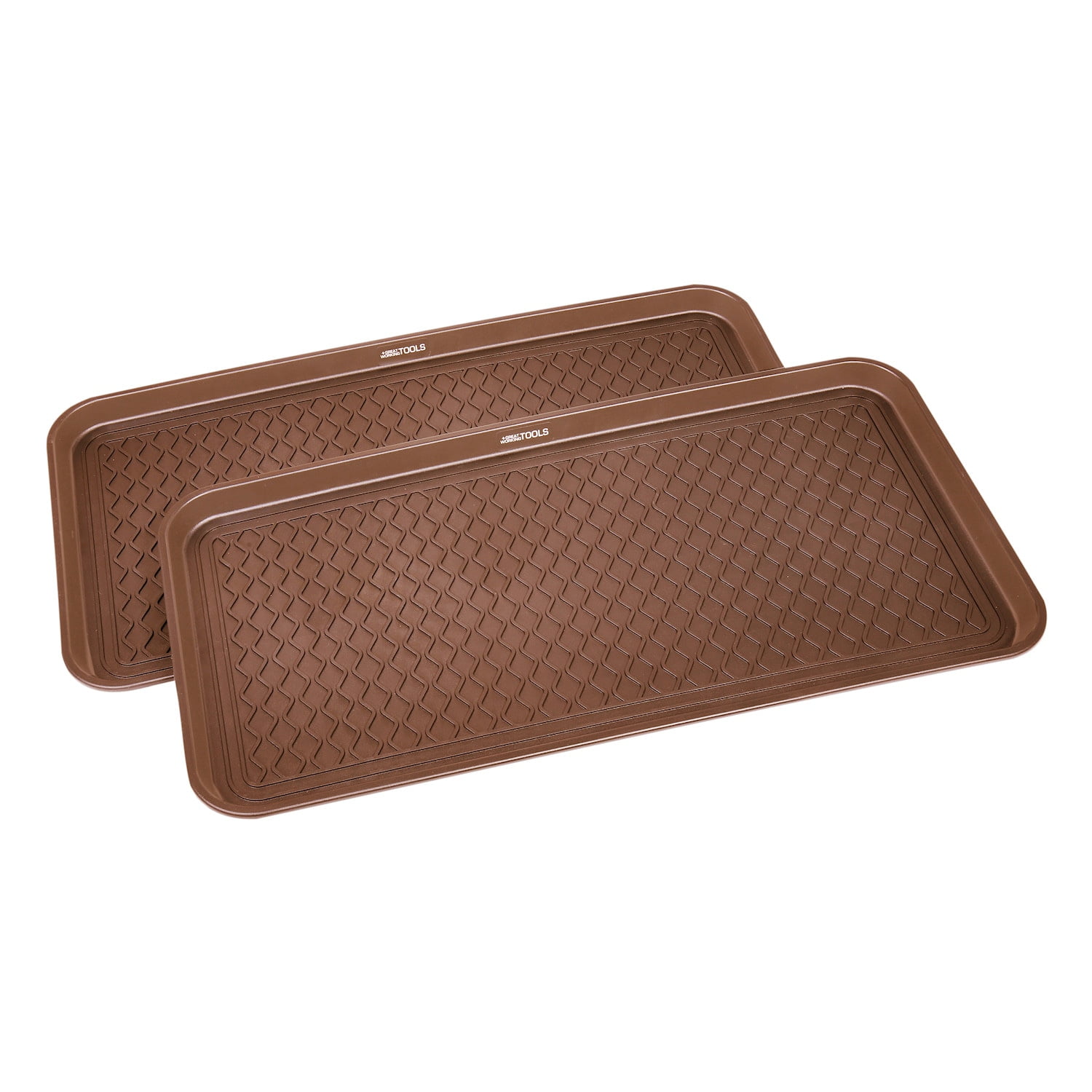 Great Working Tools Boot Trays for Entryway, Set of 2 Heavy Duty Shoe