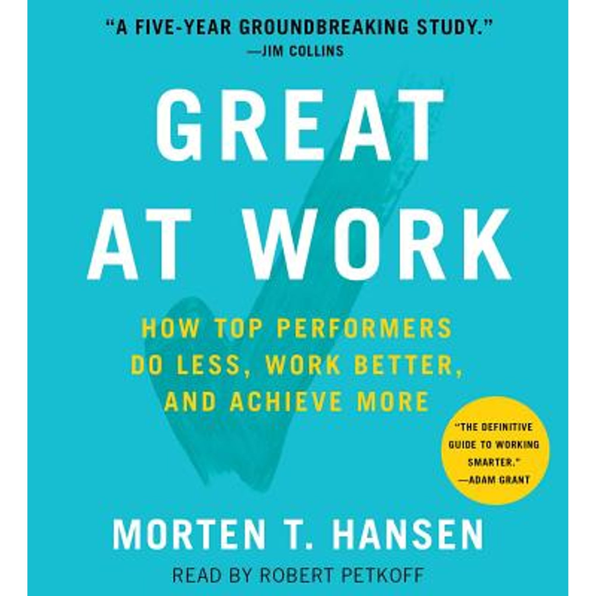 Top Performer Less Rework Chart Sample Pre-Owned Great at Work: How Top Performers Do Less, Work Better, and ...