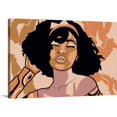 thumbnail image 1 of GreatBIGCanvas "Disco Party Girl" by Marcus Prime Peach 24" in. W x 16" in. H Unframed Canvas Art Print Hanging Hardware Included, 1 of 5