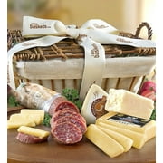GreatFoods California Wine Country Cheese Gift Basket with Italian Salame