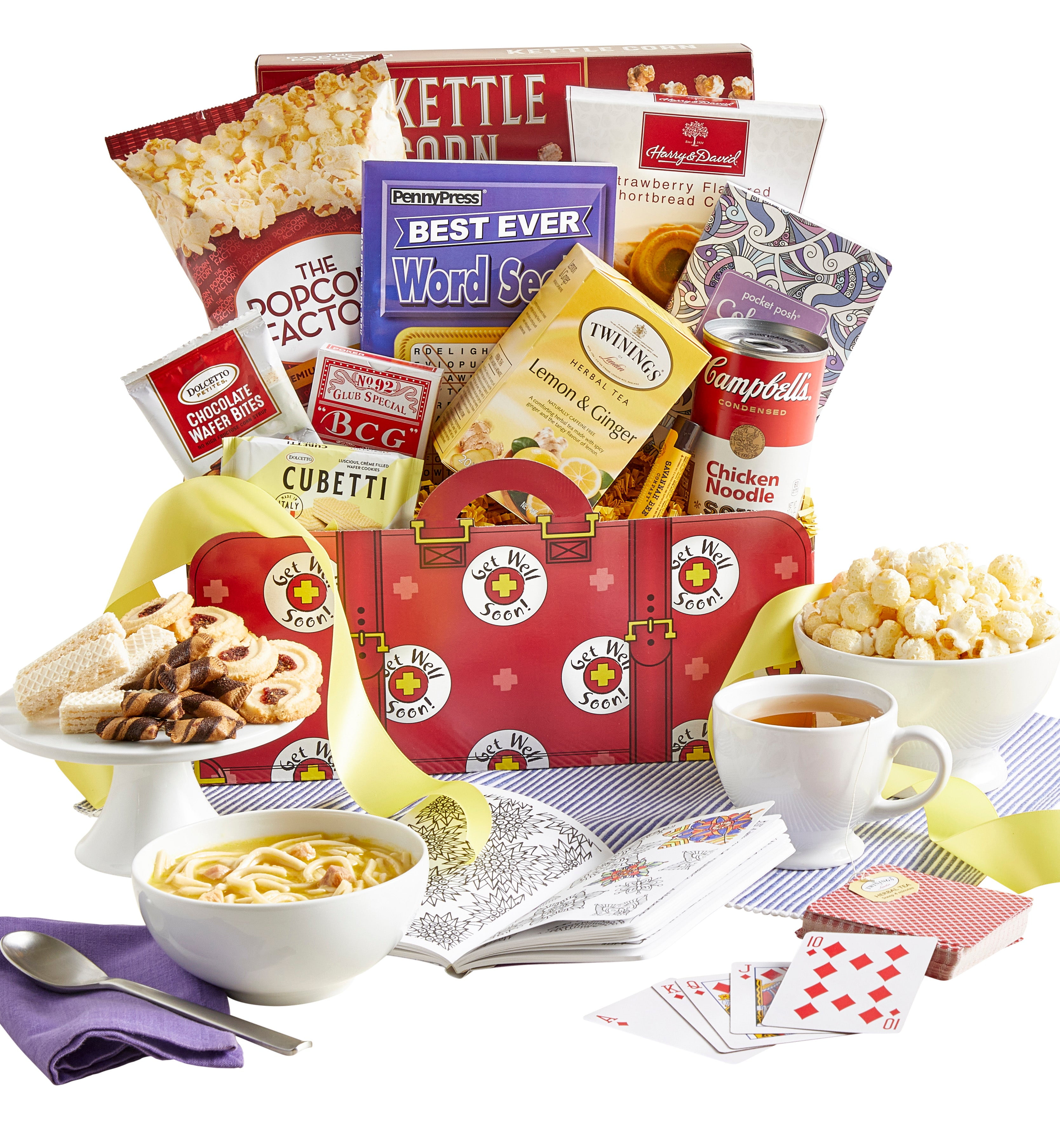 GreatFoods Get Well Grande Gift Basket with Campbells Chicken
