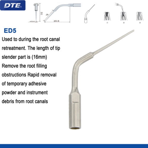 GreatLife Dent 5× Dental Ultrasonic Piezo Scaler Tips fit Woodpecker EMS DTE SATELEC Handpiece
