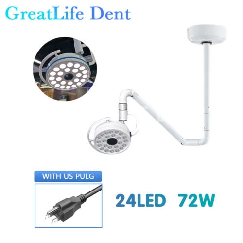 GreatLife Dent Ceiling Surgical Light Operat Lamp Medical Exam Shadowless