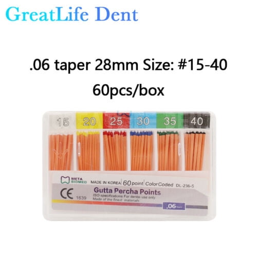GreatLife Dent Dental Gutta Percha Points/Absorbent Paper Point