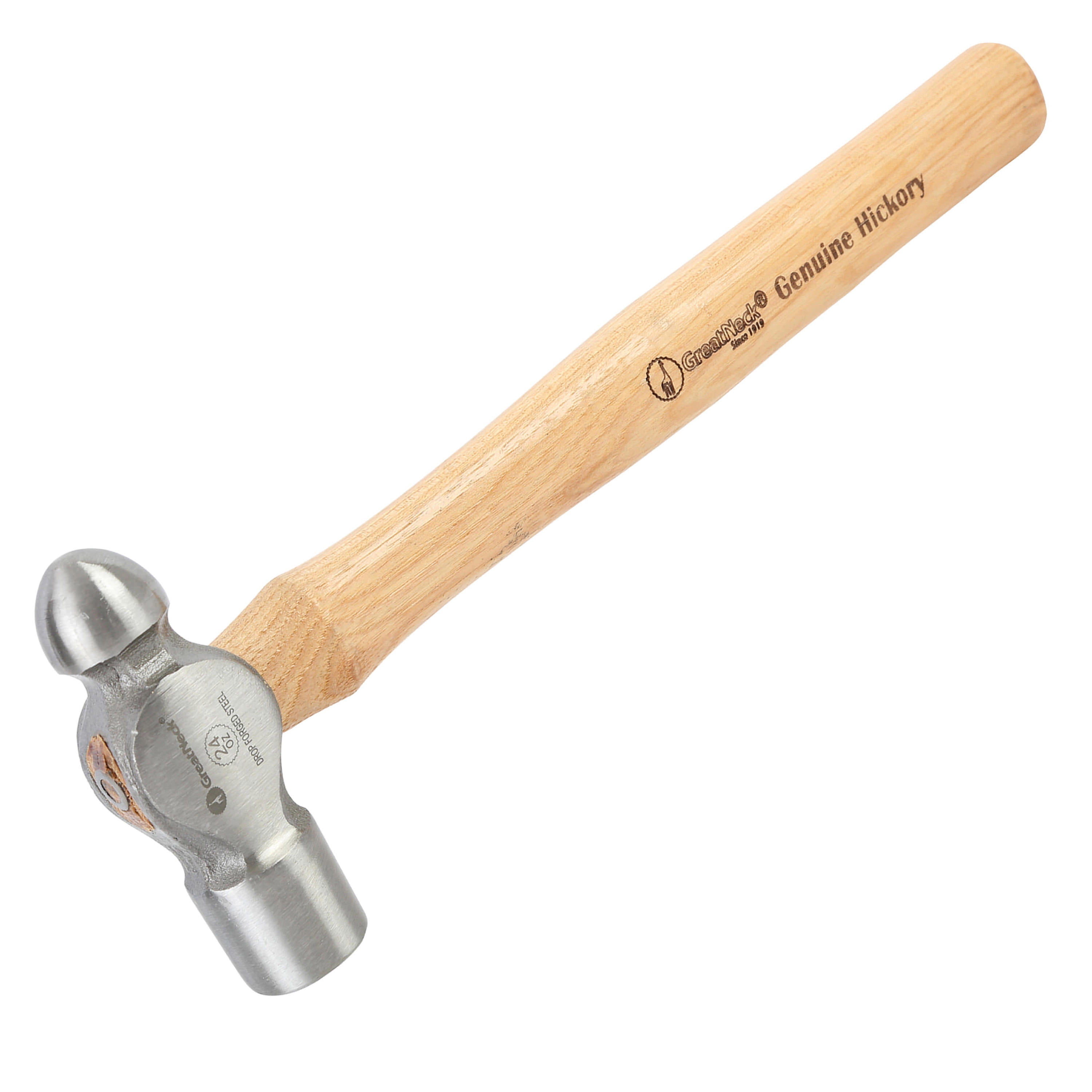 Vaughan S2012 12-Ounce Ball Pein Hammer - Hickory Handle, 12-Inch Long