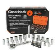 GreatNeck Mechanics Tool Set, 30 Pieces, for Routine Auto Mainenance