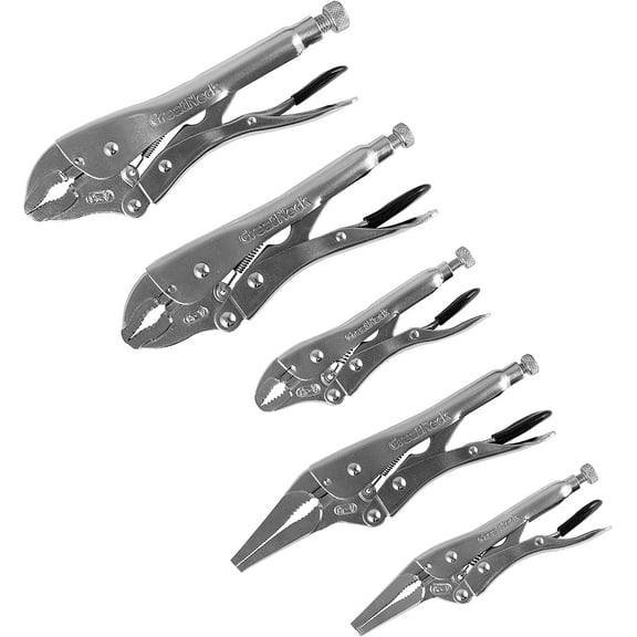 GreatNeck 74230 5 Piece Locking Plier Set