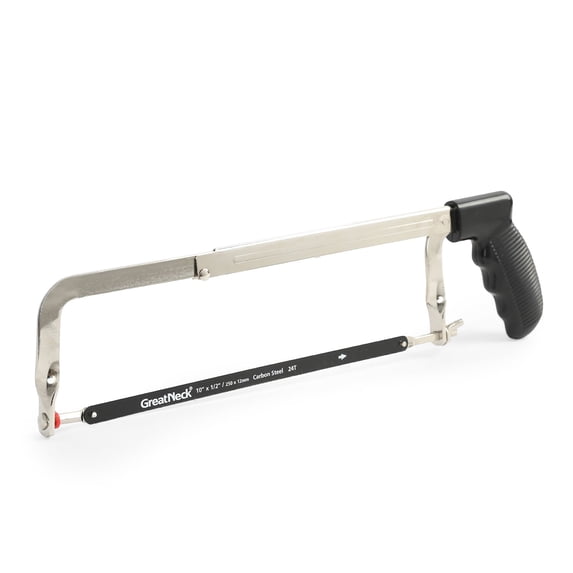 GreatNeck Adjustable Hacksaw, Includes One Blade, 12 inch