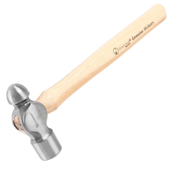 GreatNeck Ball Peen Hammer with Hickory Handle, 32 oz