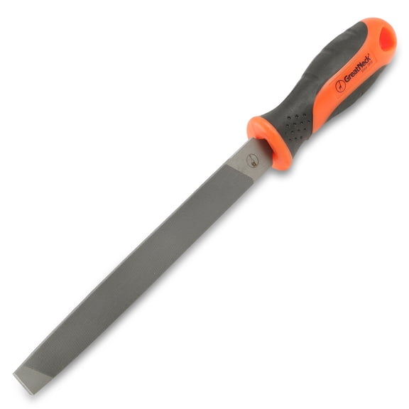 GreatNeck Mill File With Handle, 6 inch