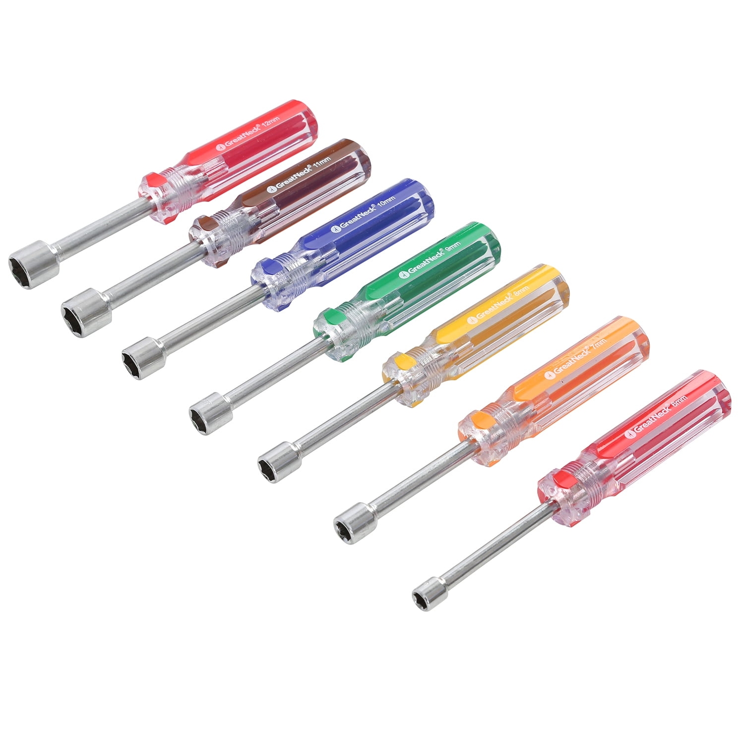 GreatNeck ND71 Professional Nut Driver Set (7 Piece Metric)