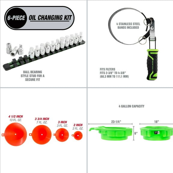 GreatNeck Oil Change Kit