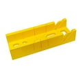 thumbnail image 1 of GreatNeck PMB16 16 Inch Plastic Miter Box | Quickly Measure & Cut 45, 90, & 135 Degree Angles | Amazingly Useful (& Simple) Woodworking Tool | Dimensions: 12” x 4” x 2-1/4” | Yellow, 1 of 1