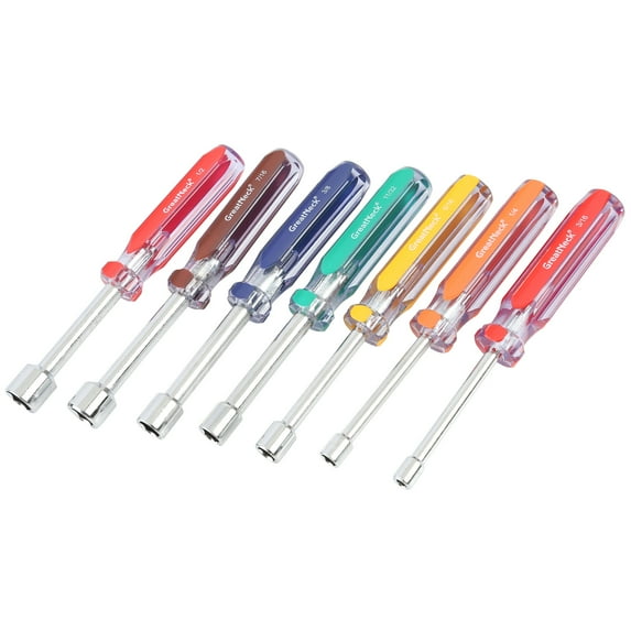 GreatNeck Professional Nut Driver Set, SAE, 7 Piece Set