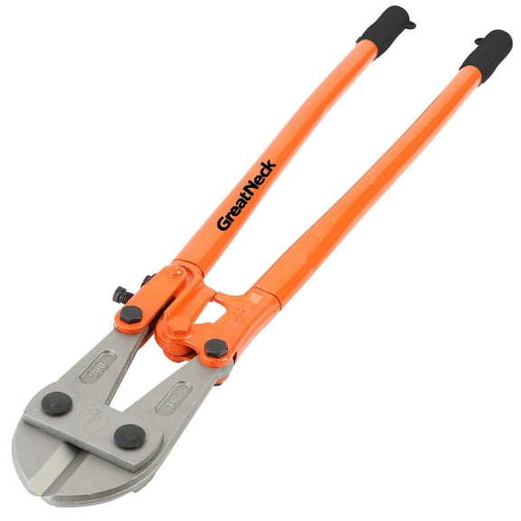 GreatNeck Steel Bolt Cutters, Orange, 36 inch