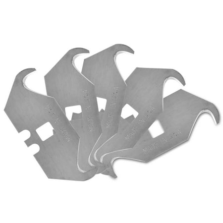 GreatNeck Utility Knife Hook Blades, 5 Pack