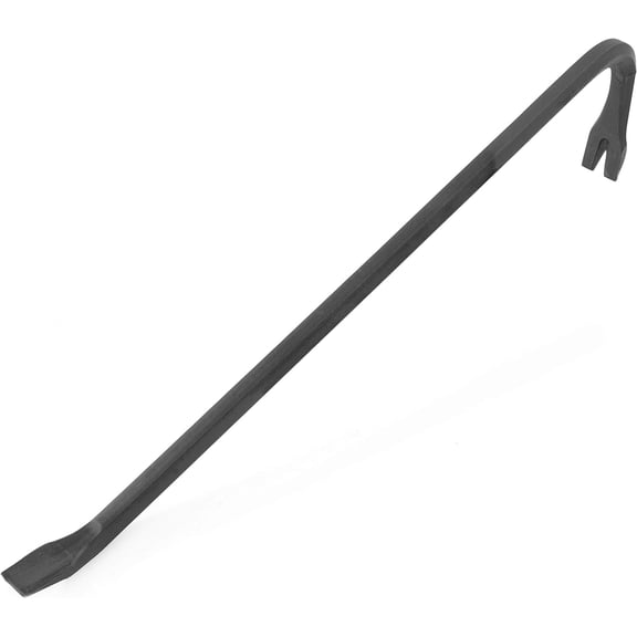 GreatNeck WR18 18-Inch Wrecking Bar, Pull Nails and Pry Apart Wood, Useful Tool for Every Home Owner, Goose-Necked Body for Max Leverage, Nail Puller & Chisel Ends, Drop Forged Steel Body