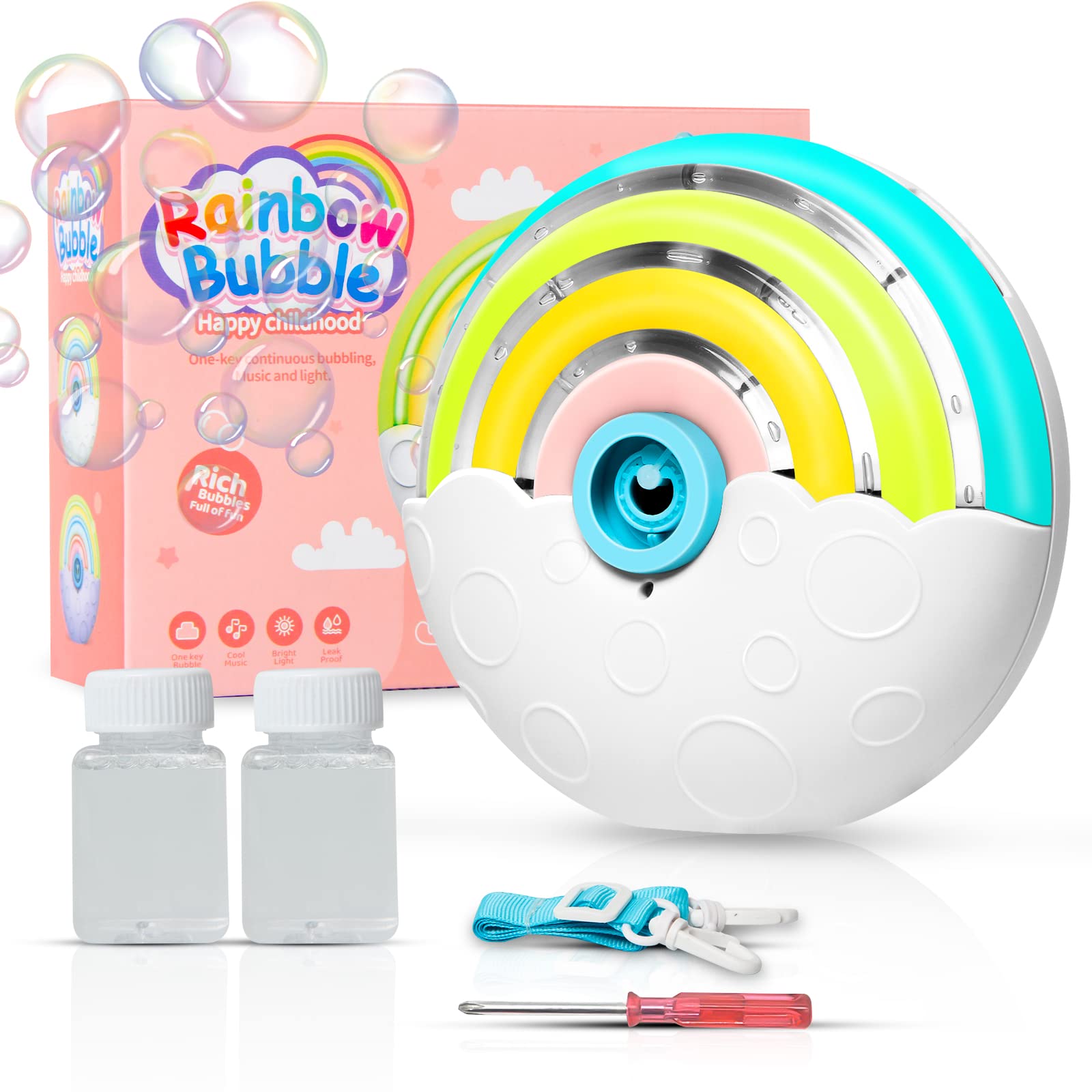 GreatPro Bubble Machine Portable Automatic Bubble