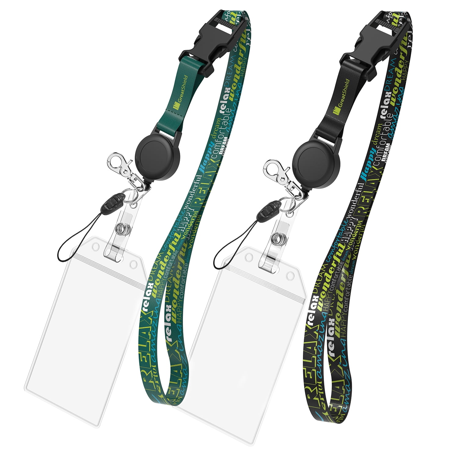GreatShield Cruise Ship Lanyard, Universal Badge ID Holder