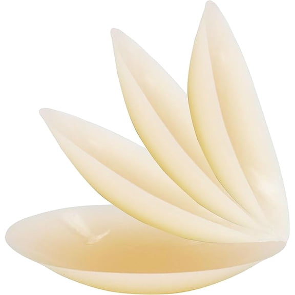 GreatStyler Extra Large Silicone Nipple Covers Sticky Adhesive Breast Petals Nude, 2 Pairs