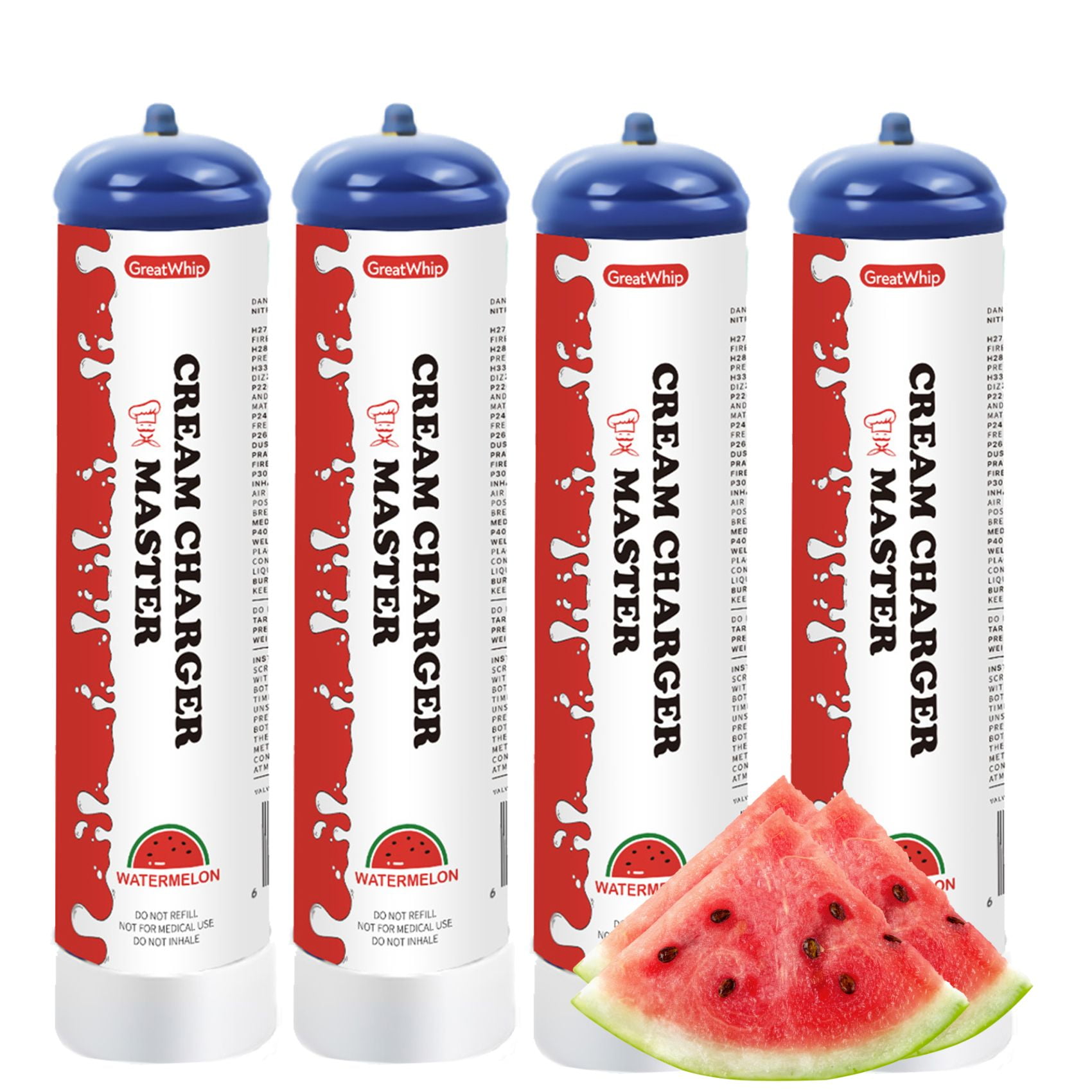 GreatWhip Watermelon Flavor 615g Whipped Cream Charger Pure Nitrous Oxide Tank 0.95L Nitrous
