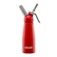 thumbnail image 1 of GreatWhip Whipped Cream Aluminum Dispenser Highly Durable Whip Cream Maker 500ml /1 Pint Large Capacity Cream Whipper with 3 Stainless Steel Nozzles & Cleaning Brush (Red), 1 of 8
