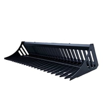 Greatbear Skid Steer Rock Bucket Attachment – Heavy Duty Rock & Debris Skeleton 66"