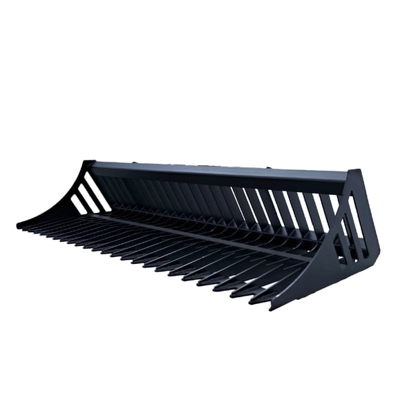 Greatbear Skid Steer Rock Bucket Attachment – Heavy Duty Rock & Debris Skeleton 66"