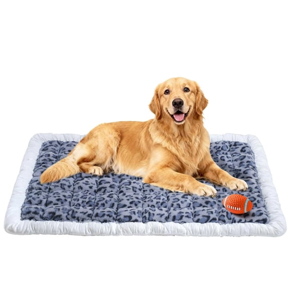 Greatcool Washable Pet Mat (54"x24"), Flannel Soft Dog Bed Mat with Non-Slip Bottom & PP Cotton Filling, Fits for 45 Inch Dogs Crate, Cozy for Sofa, Floor, Yard & Lawn and car backseat