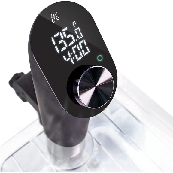 Greater Goods Kitchen Cooking Sous Vide , Immersion Circulator w Brushless Motor (Onyx Black) 1100W