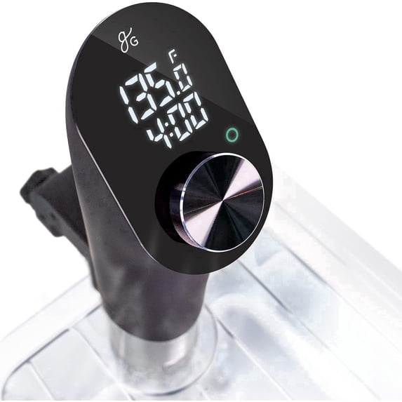 Greater Goods Kitchen Cooking Sous Vide , Immersion Circulator w Brushless Motor (Onyx Black) 1100W