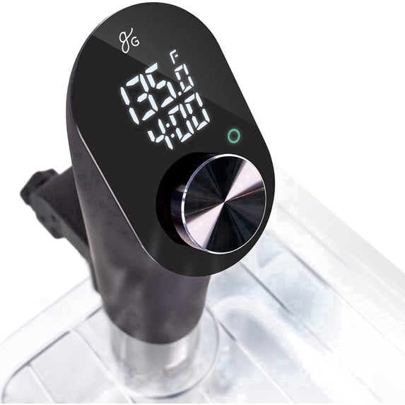 Greater Goods Kitchen Cooking Sous Vide , Immersion Circulator w Brushless Motor (Onyx Black) 1100W