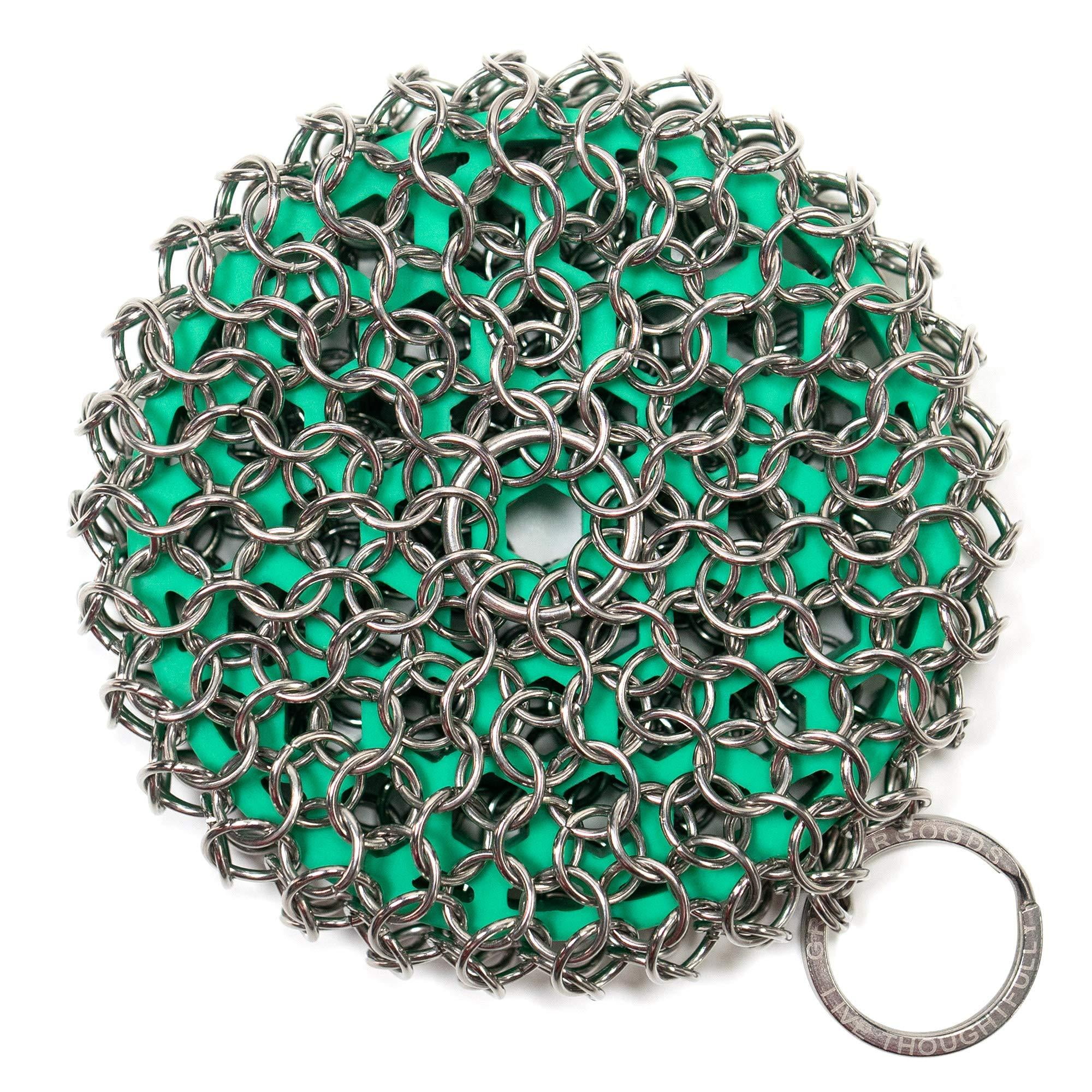 Greater Goods Chainmail Scrubber - Clean The Cast Iron Like A Pro