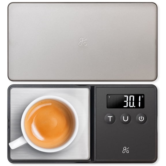 Greater Goods Digital Espresso and Coffee Scale - 750 x 0.1g, Mini Scale with 6 Units of Measurement
