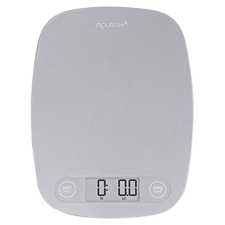 Digital Kitchen Scale / Food Scale - Ultra Slim, Multifunction, Easy to Clean, Large Display (grey)
