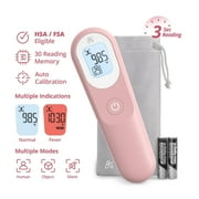 Greater Goods Digital Infrared Forehead Thermometer, Baby, Kids and Adults w Backlit Display, Pink