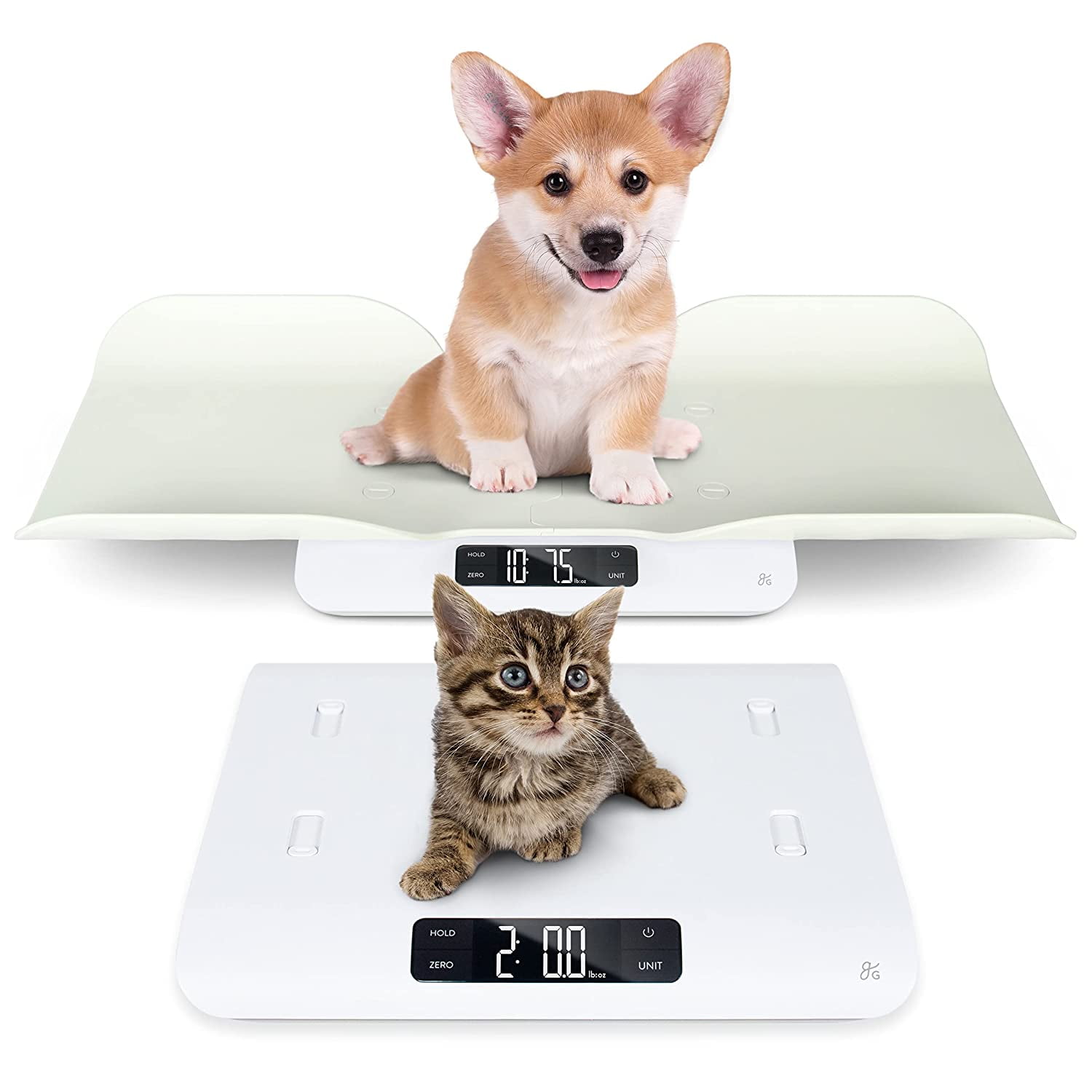 YTCYKJ Digital Pet Scale, Multi-function LED Scale Digital Weight with Height Tray Measure Accurately, Perfect for Puppy/Kitty/Hamster/Hedgehog/Food Kitchen