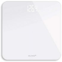  Eat Smart Digital Bathroom Scale, High Precision, Bath Scale  for Body Weight, Durable Tempered Glass, 330 lb Capacity, Step-On  Technology, Clear : Everything Else