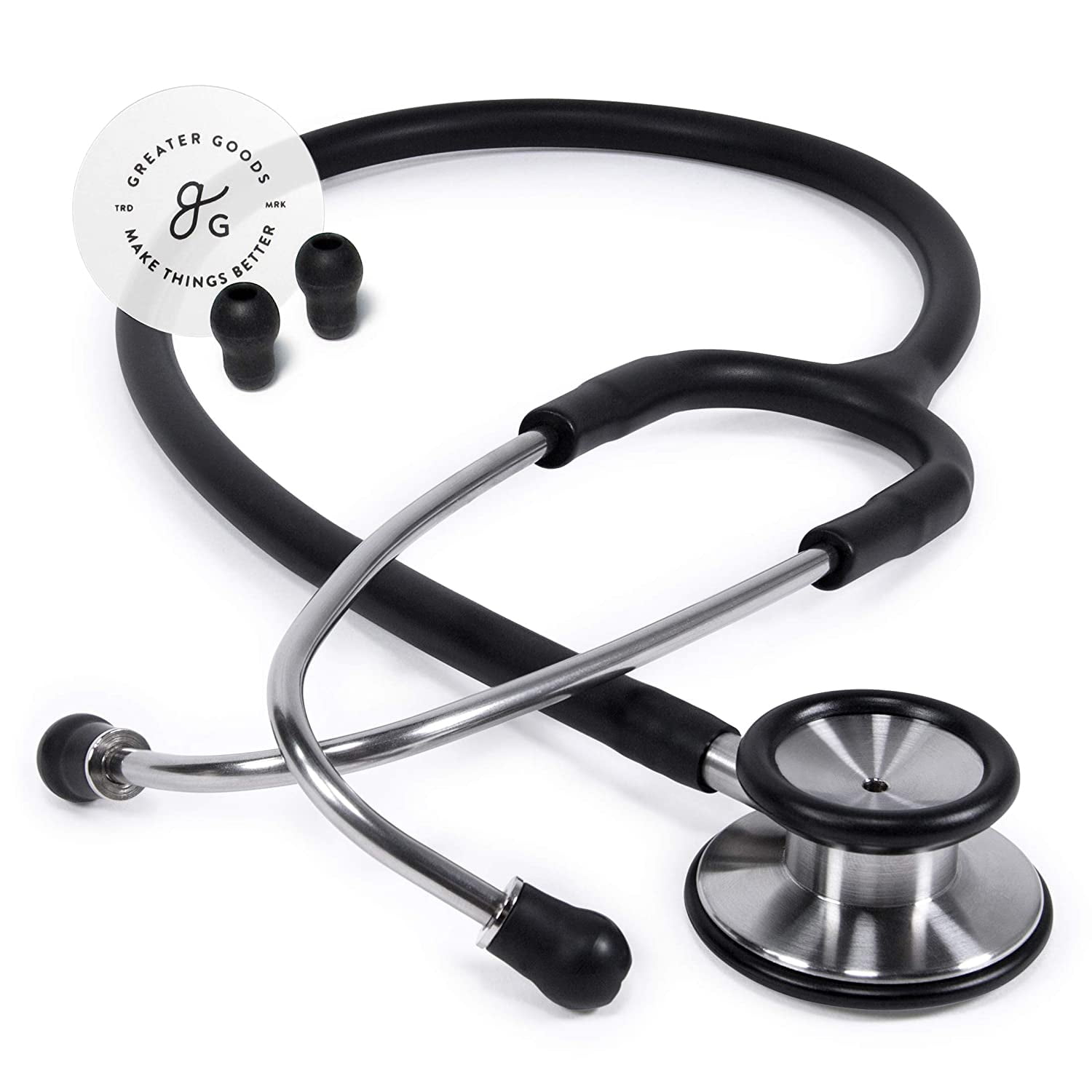 Greater Goods Dual-Head Stethoscope, Classic Design for Routine