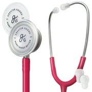 Greater Goods Dual-Head Stethoscope, Clear Doctors, Nurses, Students, First Aid Kit Red