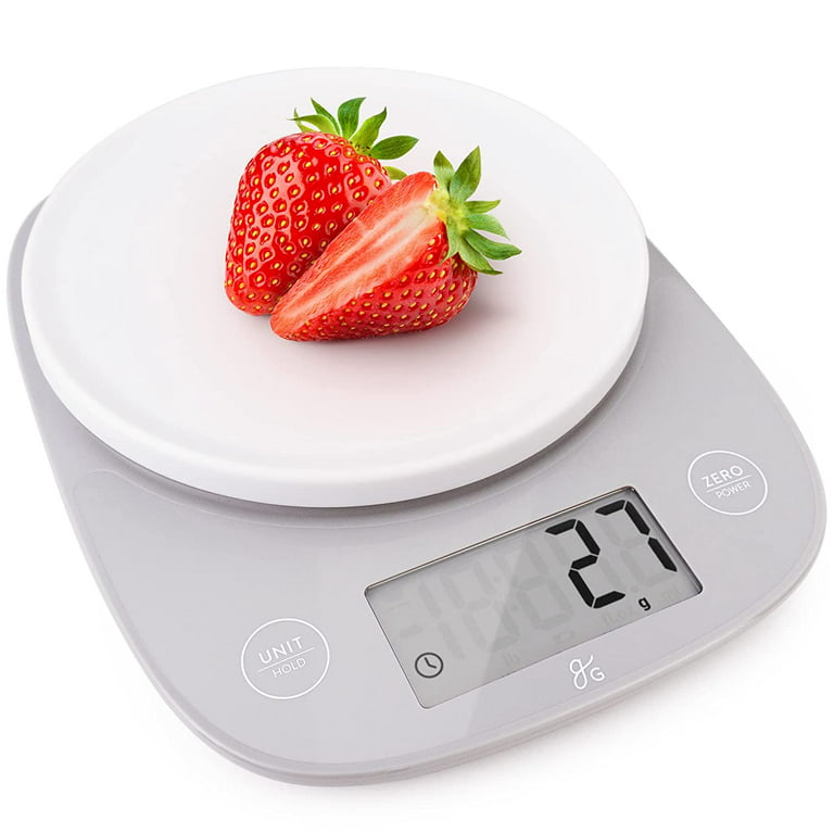 Greater Goods Premium Baking Scale - Ultra Accurate, Digital Kitchen Scale, Grey