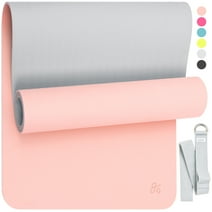 Greater Goods Professional Yoga Mat; Exercise Mat for Fitness, Balance, and Stability; An Extra Large, Extra Thick, Non Slip Mat; Free Carrying Strap Included; Designed in St. Louis (Blush Pink)
